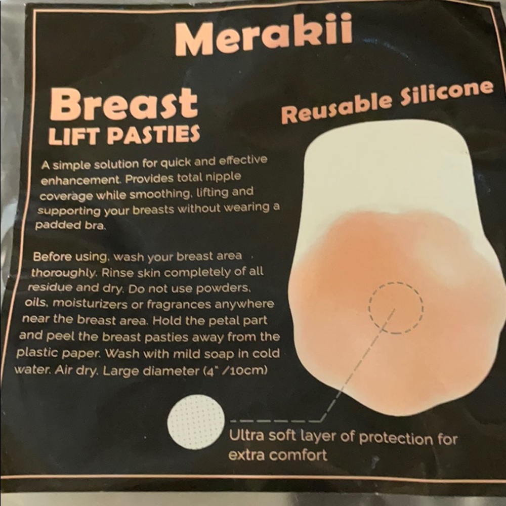 Breast lift pasties